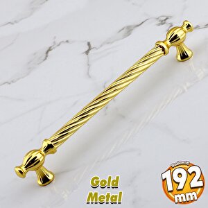 Burma Altın Metal Kulp 192 Mm -19.2 Cm Mobilya Çekmece Mutfak Dolabı Dolap Kulpları Kulbu Kulpu Gold