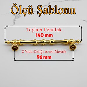 Nilay Gold Metal Kulp 96 Mm-9.6 Cm Mobilya Çekmece Mutfak Dolabı Dolap Kulpları Kulbu Kulpu Altın