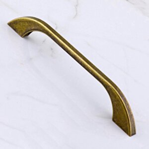 Meriç 128 Mm - 12.8 Cm Eskitme Antik Sarı Metal Mobilya Mutfak Dolabı Dolap Kulpu Kulbu Kulpları