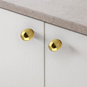 Topuz Düğme Çizgili Metal Kulp Gold Altın Çekmece Mobilya Mutfak Dolabı Dolap Kulpu Kulbu Kulpları