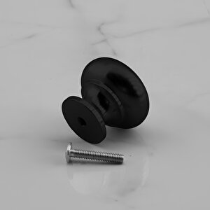 Gama Düğme Metal Kulp Siyah Çekmece Mobilya Mutfak Dolabı Dolap Kulpu Kulbu Kulpları