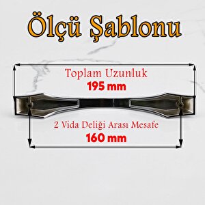 Elmas Kulp 160 Mm Krom Metal Mobilya Mutfak Çekmece Dolabı Dolap Kapak Kulpları Kulbu Kulpu 16 Cm