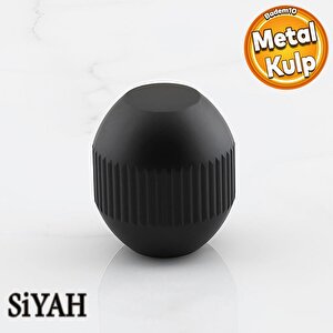 Topuz Düğme Çizgili Metal Kulp Siyah Çekmece Mobilya Mutfak Dolabı Dolap Kulpu Kulbu Kulpları