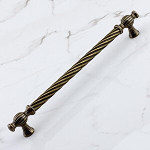 Burma Eskitme Antik Sarı Metal 192 Mm -19.2 Cm Mobilya Mutfak Çekmece Dolap Kulpu Kulbu Kulpları