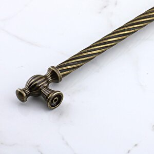 Burma Eskitme Antik Sarı Metal 192 Mm -19.2 Cm Mobilya Mutfak Çekmece Dolap Kulpu Kulbu Kulpları