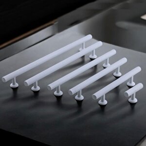 Doruk Beyaz Metal Kulp 224 Mm - 22.4 Cm Mobilya Çekmece Mutfak Dolabı Dolap Kulpları Kulbu Kulpu