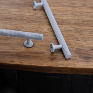 Doruk Beyaz Metal Kulp 224 Mm - 22.4 Cm Mobilya Çekmece Mutfak Dolabı Dolap Kulpları Kulbu Kulpu