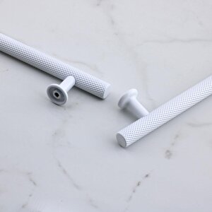 Doruk Beyaz Metal Kulp 224 Mm - 22.4 Cm Mobilya Çekmece Mutfak Dolabı Dolap Kulpları Kulbu Kulpu