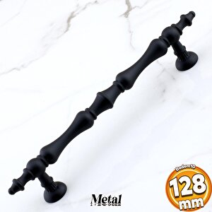 Nilay Siyah Metal Kulp 128 Mm - 12.8 Cm Mobilya Çekmece Mutfak Dolabı Dolap Kulpları Kulbu Kulpu