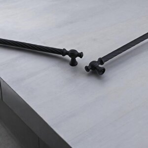 Burma Siyah Metal Kulp 160 Mm - 16 Cm Mobilya Çekmece Mutfak Dolabı Dolap Kulpları Kulbu Kulpu Siyah