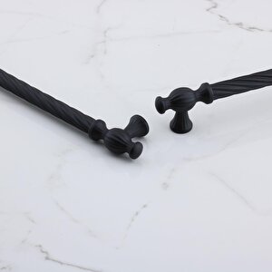Burma Siyah Metal Kulp 160 Mm - 16 Cm Mobilya Çekmece Mutfak Dolabı Dolap Kulpları Kulbu Kulpu Siyah