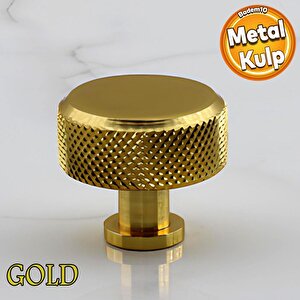 Taç Büyük Düğme Metal Kulp Gold Altın Çekmece Mobilya Mutfak Dolabı Dolap Kulpu Kulbu Kulpları