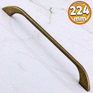 Meriç 224 Mm - 22.4 Cm Eskitme Antik Sarı Metal Mobilya Mutfak Dolabı Dolap Kulpu Kulbu Kulpları