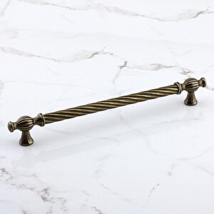 Burma Eskitme Antik Sarı Metal 224 Mm -22.4 Cm Mobilya Mutfak Çekmece Dolap Kulpu Kulbu Kulpları