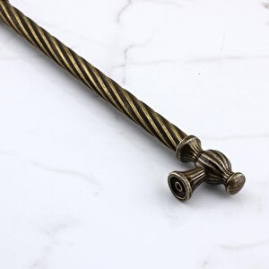 Burma Eskitme Antik Sarı Metal 224 Mm -22.4 Cm Mobilya Mutfak Çekmece Dolap Kulpu Kulbu Kulpları