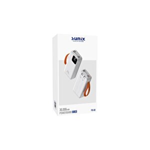 30.000 Mah 22,5w Kendinden Kablolu Taşınabilir Powerbank Beyaz Pb-60