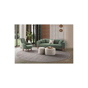 AK SOFA Kaya Koltuk Takimi 3+3+1 Yeşil
