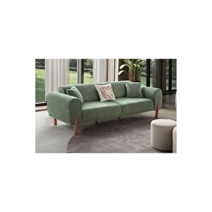 AK SOFA Kaya Koltuk Takimi 3+3+1 Yeşil