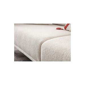 AK SOFA Kaya Koltuk Takimi 3+3+1 Kırık Beyaz