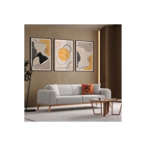 AK SOFA Odessa Koltuk Takimi Bej Renk 3+3+1