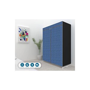 Ekose Çelik Profilli Portatif Bez Dolap
