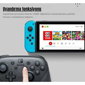 Nintendo Switch Pro Controller Splatoon 3 Edition Kablosuz Oyun Kolu Pc Uyumlu