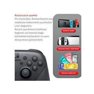 Nintendo Switch Pro Controller Splatoon 3 Edition Kablosuz Oyun Kolu Pc Uyumlu