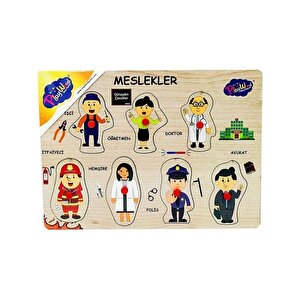 Ahşap Tutmalı Puzzle Meslekler 3 Ony165 Playwood