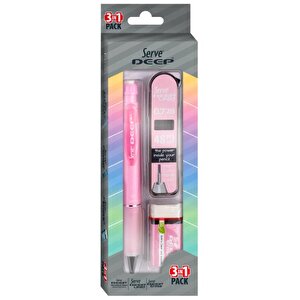 Deep 3 Lü Okul Seti Pembe