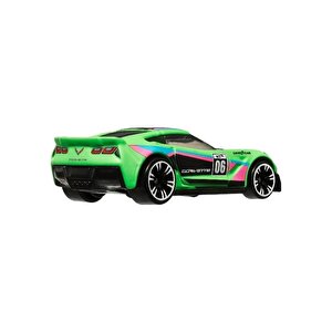 Hot Wheels Neon Yarış Arabası Corvette C7 Z06 Hrw81