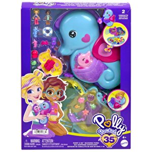 Polly Pocket Compact Daddy & Me Denizatı Çanta Oyun Seti Hwp03