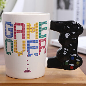 Game Over Porselen Kupa, Renkli, 13x12