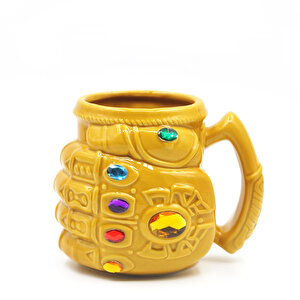 Thanos Porselen Kupa, Sarı, 14x11