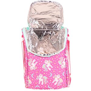 Kaukko Kids Beslenme Çantası Simli Nakışlı Unicorn L7140