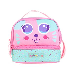 Kaukko Double Stripe Beslenme Çantası Cute Face Mouse L7145