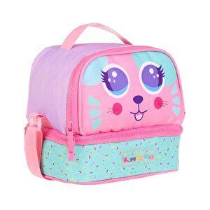 Kaukko Double Stripe Beslenme Çantası Cute Face Mouse L7145