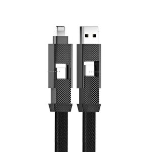 4 In 1 Pd Usb Şarj Data Kablosu 60w 3a Hızlı Şarj Ve 480mb/s Iphone Usb Type C Ve Xiaomi Samsung Huawei Uyumlu