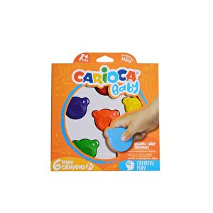 Teddy Şekilli Mum Boya Ve Carioca Baby Marker 2 Adet Boyama Seti