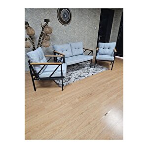 Siyah Boyalı Bahçe - Balkon - Mutfak Çay Seti Takımı Bahçe Koltuk Takımı