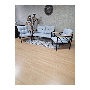 Siyah Boyalı Bahçe - Balkon - Mutfak Çay Seti Takımı Bahçe Koltuk Takımı