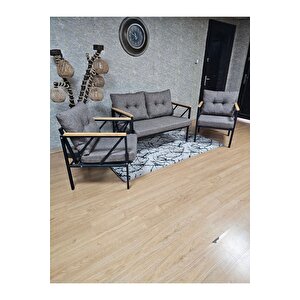 Siyah Boyalı Bahçe - Balkon - Mutfak Çay Seti Takımı Bahçe Koltuk Takımı