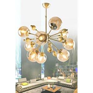Kirpi 9'lu Eskitme Şık Metal Modern Avize