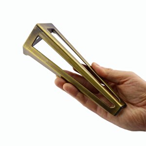 Mobilya Koltuk Konsol Tv Ünite Masa Ayağı Metal Ayakları 20 Cm Antik Sarı