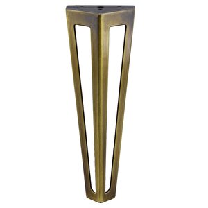 Mobilya Koltuk Konsol Tv Ünite Masa Ayağı Metal Ayakları 20 Cm Antik Sarı