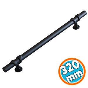 Siyah Metal Mobilya Kulp 320 Mm - 32 Cm Mutfak Çekmece Dolabı Dolap Kulpları Kulbu Kulpu Siyah