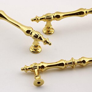 Mobilya Mutfak Dolabı Çekmece Dolap Kulpları Kapak Kulpu Kulbu Gold 96 Mm Metal Kulp