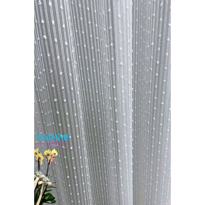 Dahlia 1x3 Sık Pile Dökümlü Tül Perde - Kırışmaz - Ütü Gerektirmez