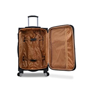 Siyah Unisex 3'lü Valiz Seti Fsl010set