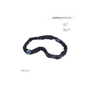 Essential Zincirli Bisiklet Kilidi 900mm  Şifreli