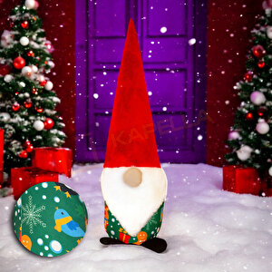 Yilbaşi Noel Baba Kapi Stoperi̇ Yeşi̇l Kurabi̇ye Desen
